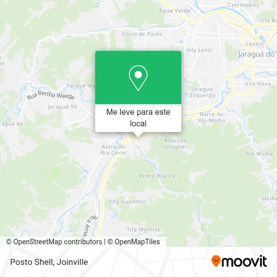 Posto Shell mapa