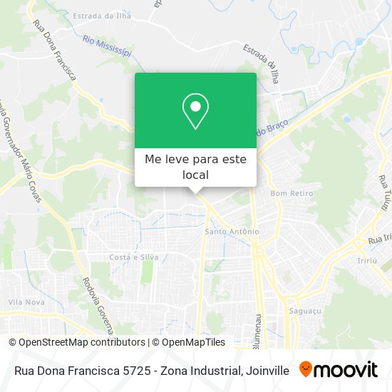 Rua Dona Francisca 5725 - Zona Industrial mapa