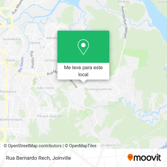 Rua Bernardo Rech mapa
