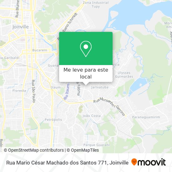 Rua Mario César Machado dos Santos 771 mapa