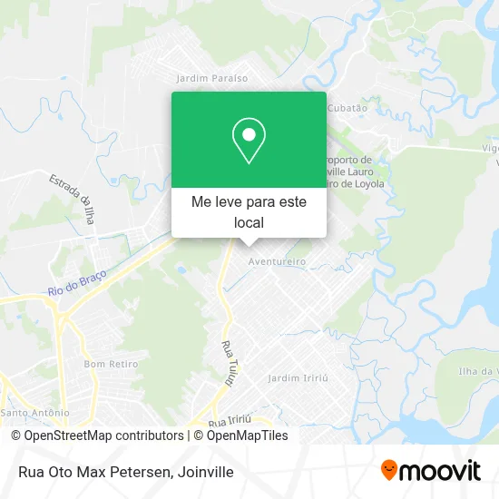 Rua Oto Max Petersen mapa