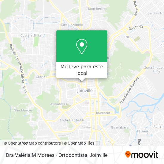 Dra Valéria M Moraes - Ortodontista mapa