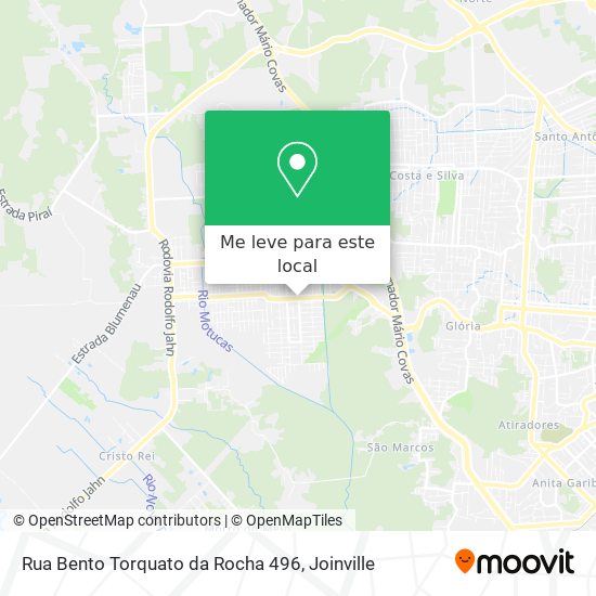Rua Bento Torquato da Rocha 496 mapa