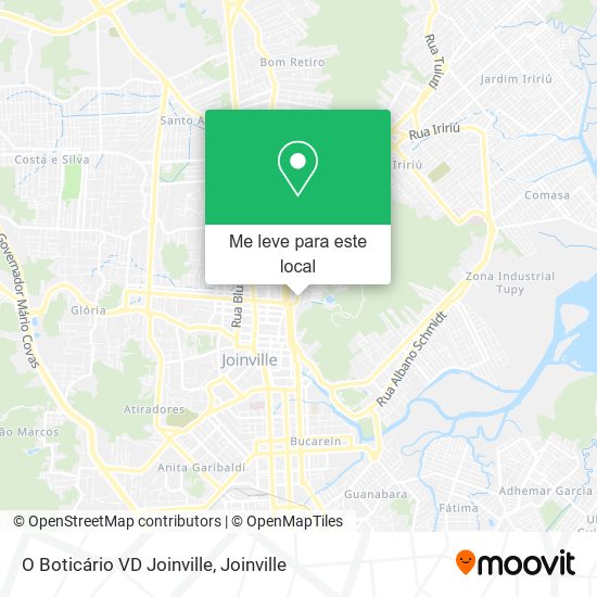 O Boticário VD Joinville mapa