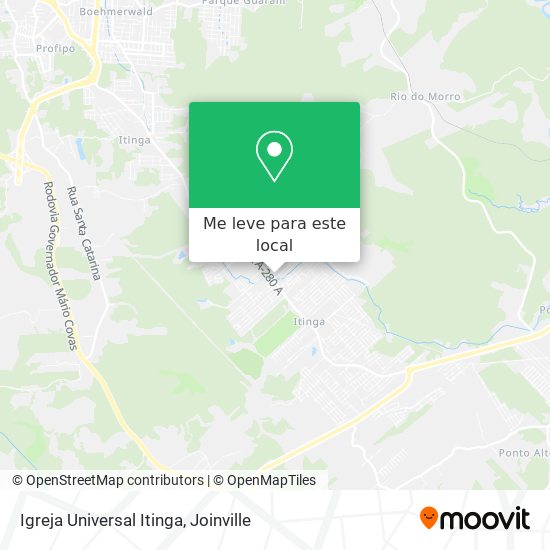 Igreja Universal Itinga mapa