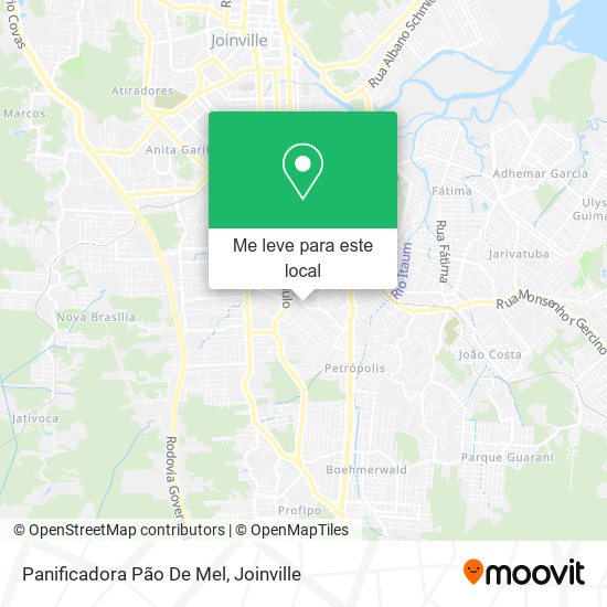Panificadora Pão De Mel mapa