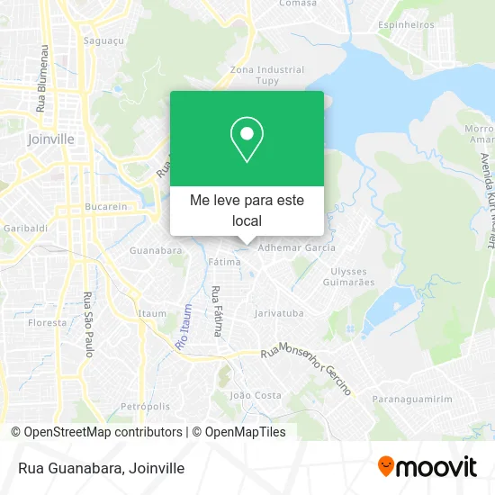 Rua Guanabara mapa