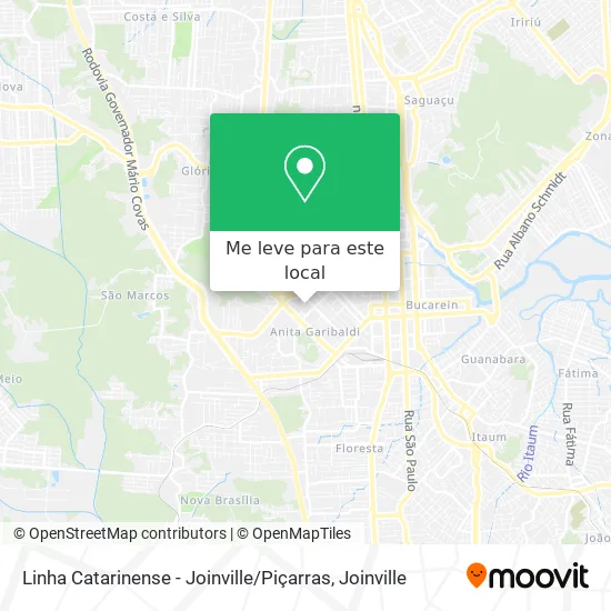 Linha Catarinense - Joinville / Piçarras mapa