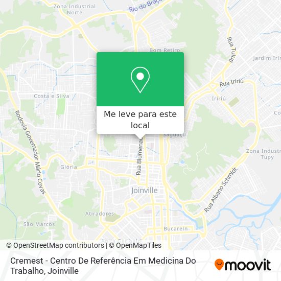 Cremest - Centro De Referência Em Medicina Do Trabalho mapa