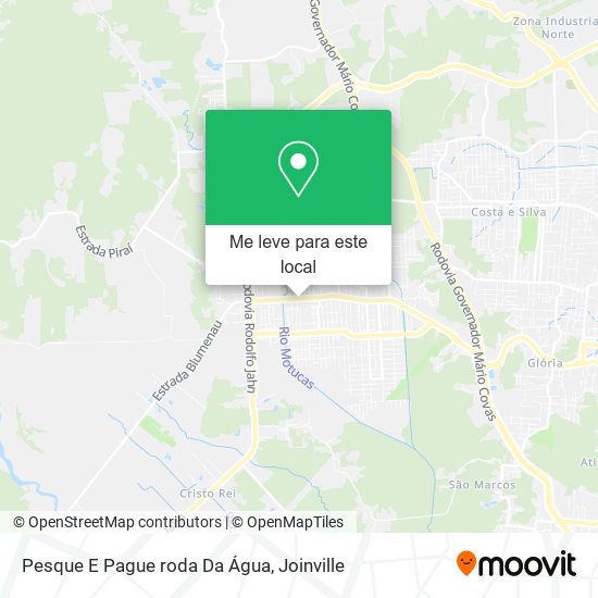 Pesque E Pague roda Da Água mapa