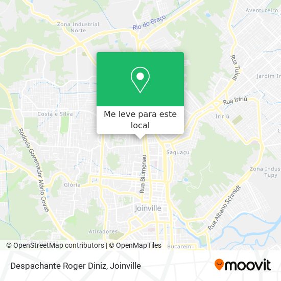 Despachante Roger Diniz mapa