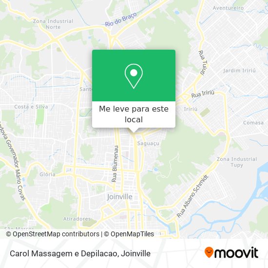 Carol Massagem e Depilacao mapa