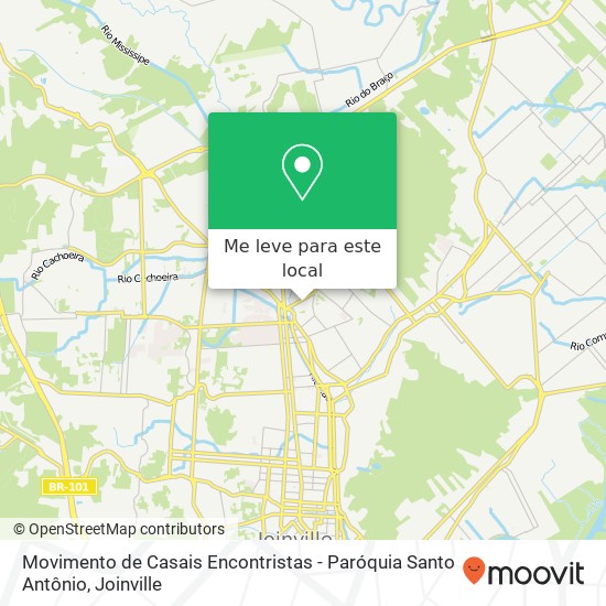 Movimento de Casais Encontristas - Paróquia Santo Antônio mapa