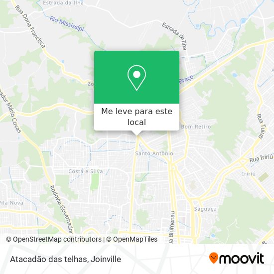 Atacadão das telhas mapa