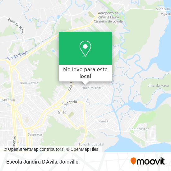 Escola Jandira D'Ávila mapa