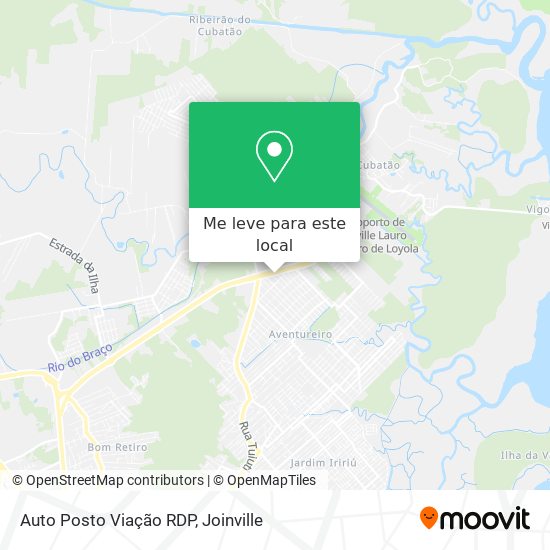 Auto Posto Viação RDP mapa