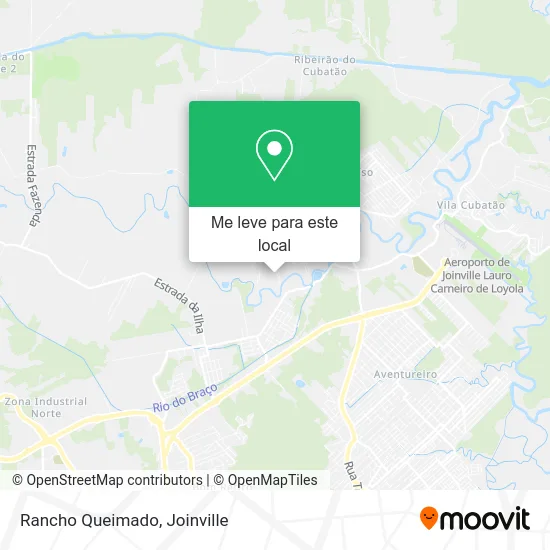 Rancho Queimado mapa