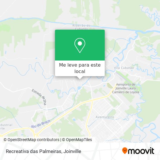 Recreativa das Palmeiras mapa