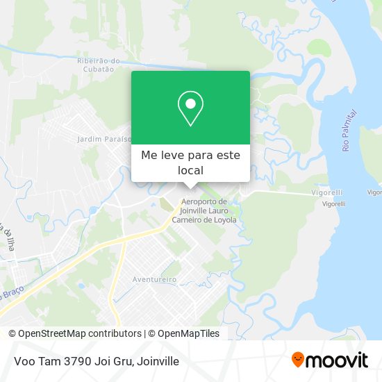 Voo Tam 3790 Joi Gru mapa