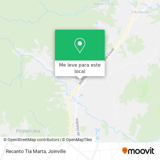 Recanto Tia Marta mapa