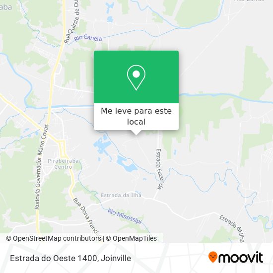 Estrada do Oeste 1400 mapa