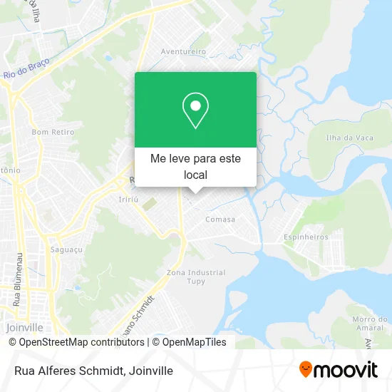 Rua Alferes Schmidt mapa