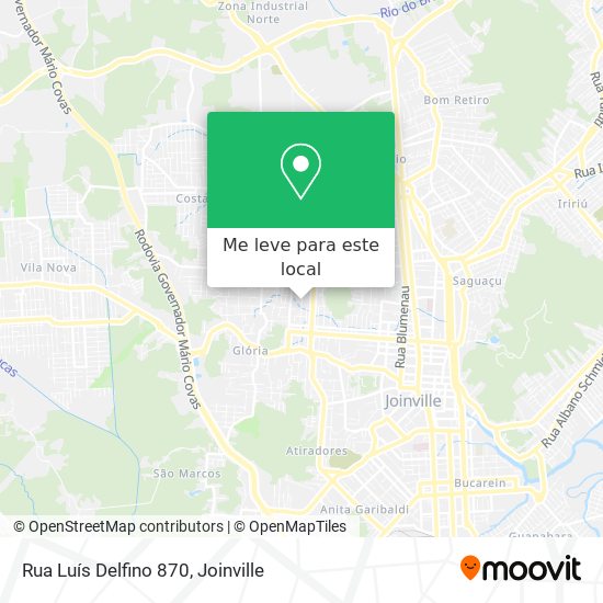Rua Luís Delfino 870 mapa