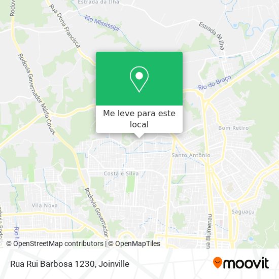 Rua Rui Barbosa 1230 mapa