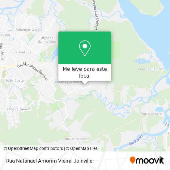 Rua Natanael Amorim Vieira mapa