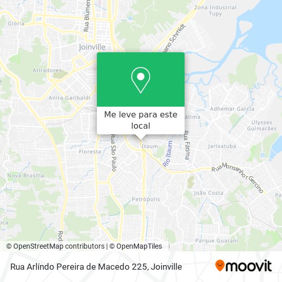 Rua Arlíndo Pereira de Macedo 225 mapa