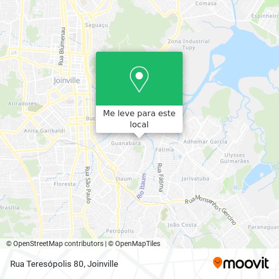 Rua Teresópolis 80 mapa