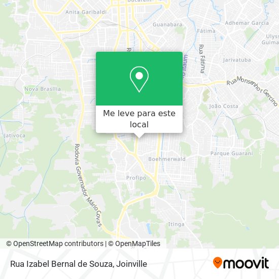Rua Izabel Bernal de Souza mapa