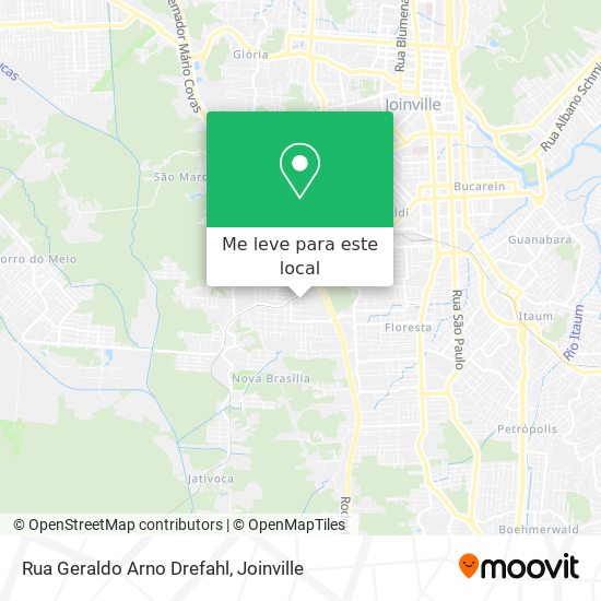 Rua Geraldo Arno Drefahl mapa