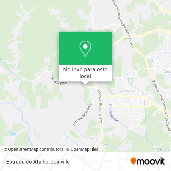 Estrada do Atalho mapa