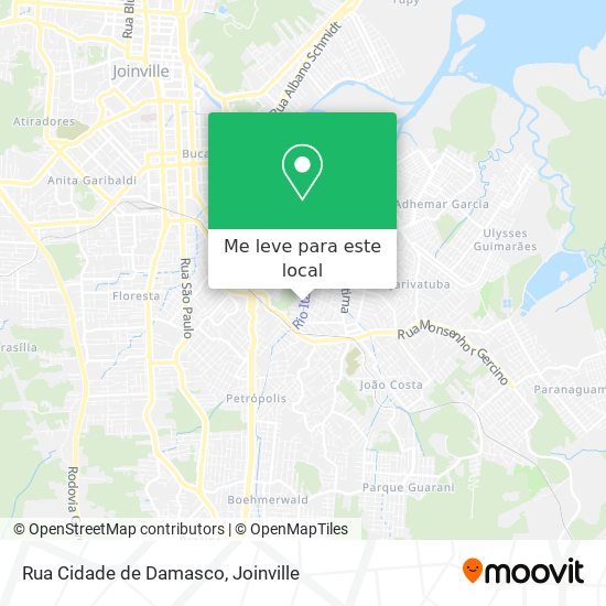 Rua Cidade de Damasco mapa