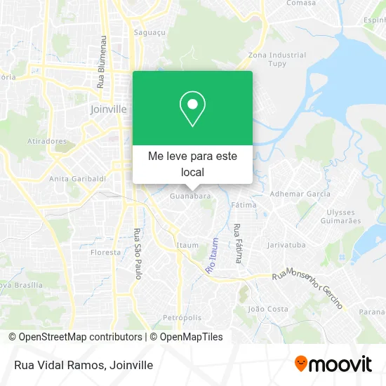 Rua Vidal Ramos mapa