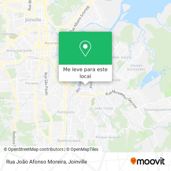Rua João Afonso Moreira mapa