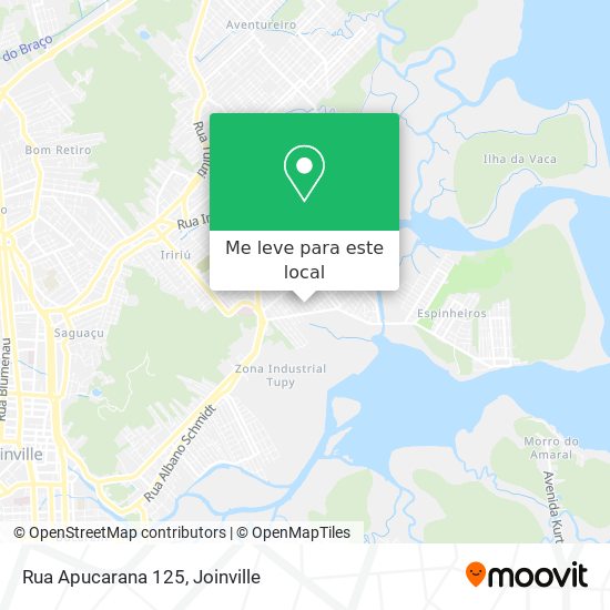 Rua Apucarana 125 mapa