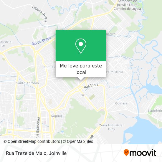 Rua Treze de Maio mapa