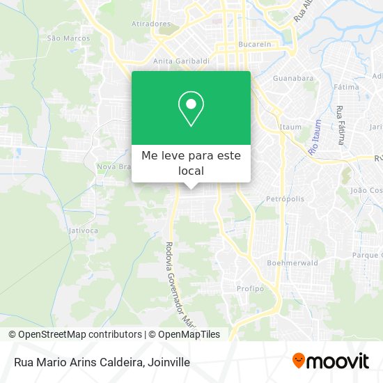 Rua Mario Arins Caldeira mapa