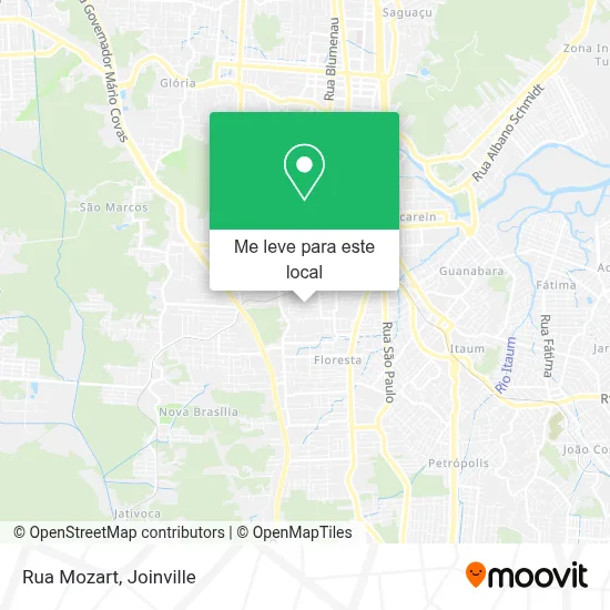 Rua Mozart mapa