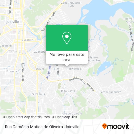 Rua Damásio Matias de Oliveira mapa