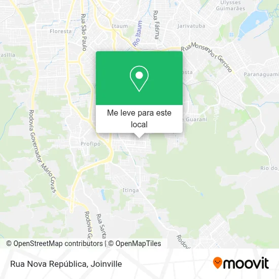 Rua Nova República mapa