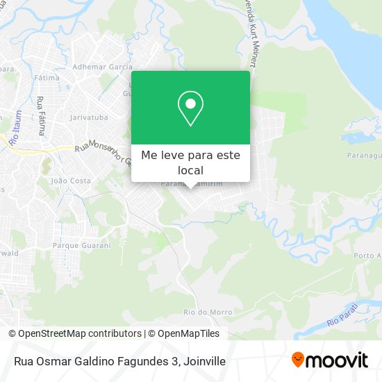 Rua Osmar Galdino Fagundes 3 mapa