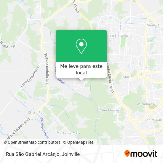 Rua São Gabriel Arcânjo mapa