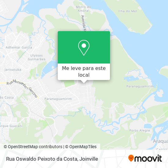 Rua Oswaldo Peixoto da Costa mapa