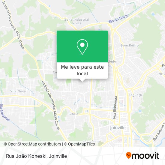 Rua João Koneski mapa