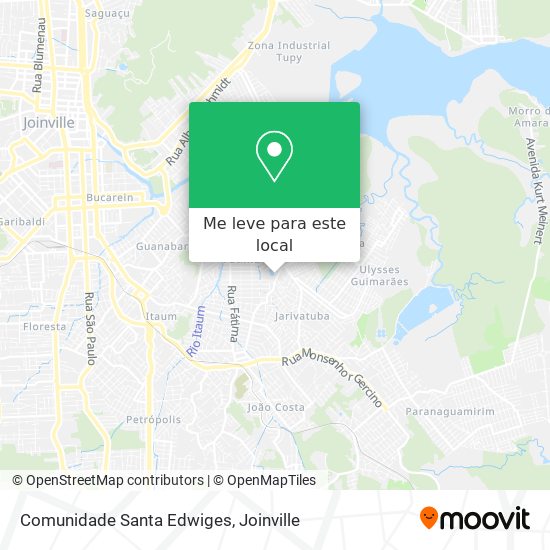Comunidade Santa Edwiges mapa