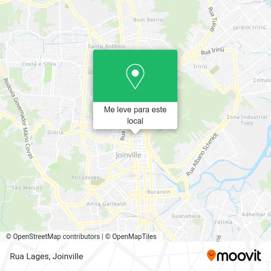 Rua Lages mapa