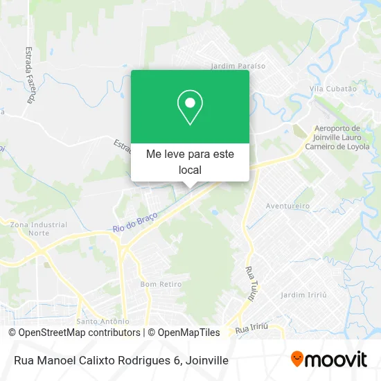 Rua Manoel Calixto Rodrigues 6 mapa
